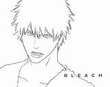 Coloring Bleach Pages Ichigo Anime Print Printable Color Comments sketch template