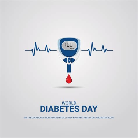 world diabetes day creative ads  illustration  vector art  vecteezy