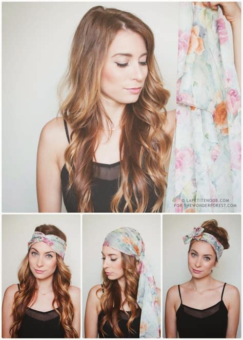 how to tie a head scarf for the summer 3 ways wonder forest design