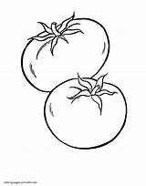 Vegetable Fruits Preschoolers sketch template