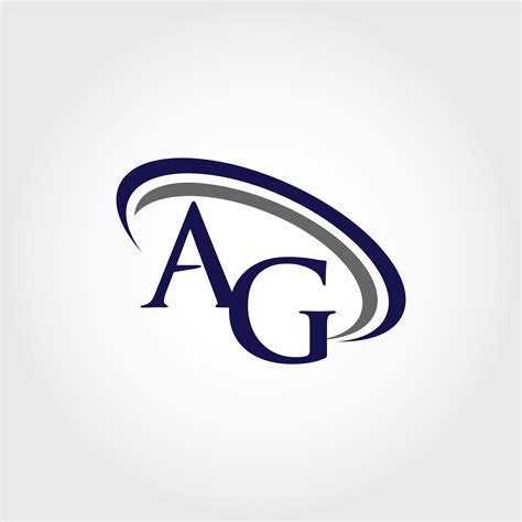 monogram ag logo design  vectorseller thehungryjpeg