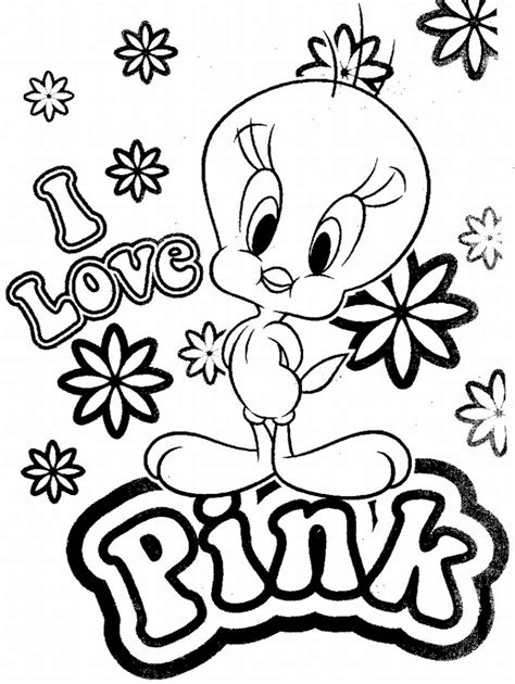 cute tweety bird disney coloring pages  kids cartoon coloring pages