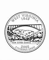 Virginia West Coloring Quarter Pages Wv Printable State Logo Usa Printables States Print Quarters Choose Board Logodix Gorge Bridge River sketch template
