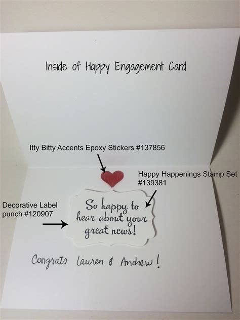 happy engagement card