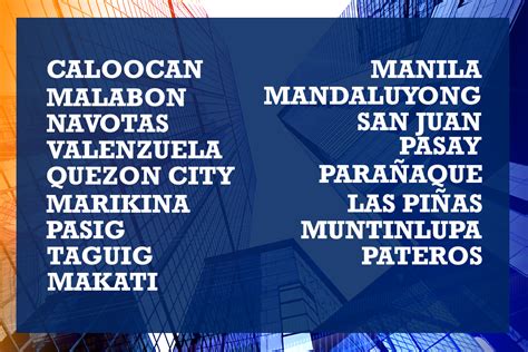 Showdown Starts Who’s Who In Metro Manila Polls