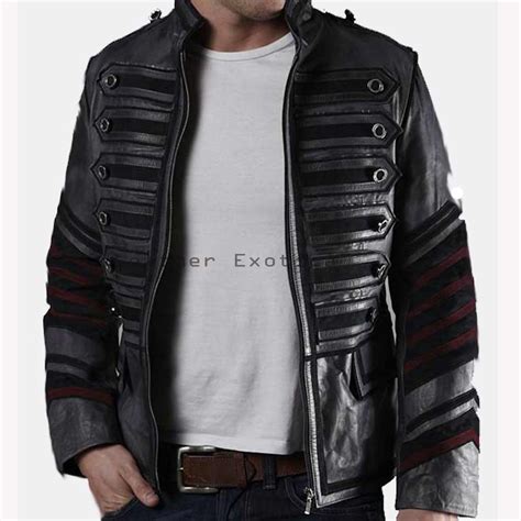 Men Leather Military Jacket Online Men Leather Designer