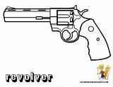 Gun Coloring Pages Guns Color Book Boys Revolver Kids sketch template