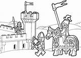 Coloring Knight Pages Popular Knights sketch template