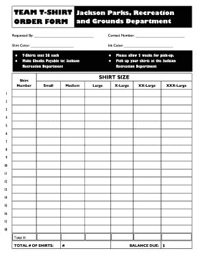 tee shirt order form template hq printable documents