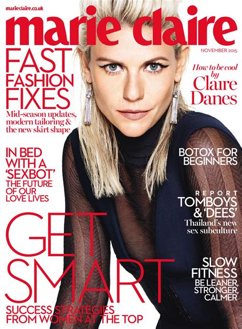claire danes marie claire magazine uk november 2015