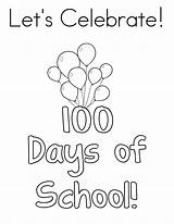 100 School Days Coloring Celebrate Pages Happy Let Printable Getdrawings Drawing sketch template