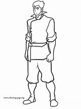 Korra Legend Coloring Pages Bolin Colouring Print Mako Printable Draw Popular Library Color Coloringhome sketch template
