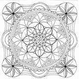 Mandala Square Coloring Pages Color Getcolorings sketch template