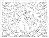 Pokemon Coloring Pages Charizard Adult Adults Windingpathsart Printable Colouring Coloriage Kids Sheets Mandala Imprimer Pikachu Book Squirtle Kanto Mindfulness Adulte sketch template