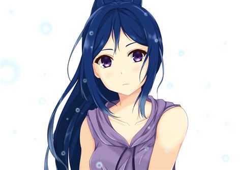 3840x2160 Resolution Blue Haired Female Anime Character Illustration