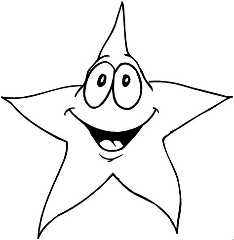 printable star coloring pages  kids