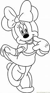 Minnie Mouse Coloring Pages Drawing Smiling Color Cartoon Line Coloringpages101 Pdf Getdrawings sketch template