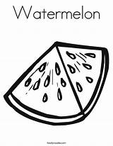 Watermelon Coloring Designlooter sketch template