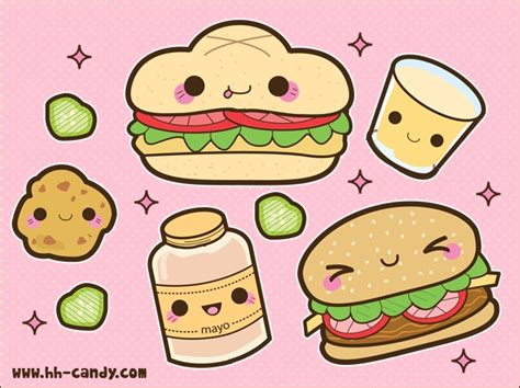 kawaii hamburger stuff kawaii food photo  fanpop