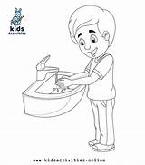 Washing Handwashing sketch template
