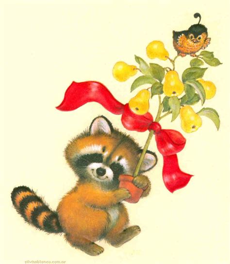 postales navideñas morehead raccoon art raccoon