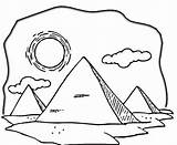Egipto Desierto Camellos Egipt Kolorowanki Pirámides Piramide Hete Egyptische Woestijn Wydruku Piramides Egipcios Pyramid Kleurplaat Cálido Categorieën Darmowe sketch template
