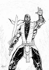 Mortal Kombat Mk Baraka sketch template