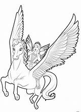 Unicorns Fairies sketch template