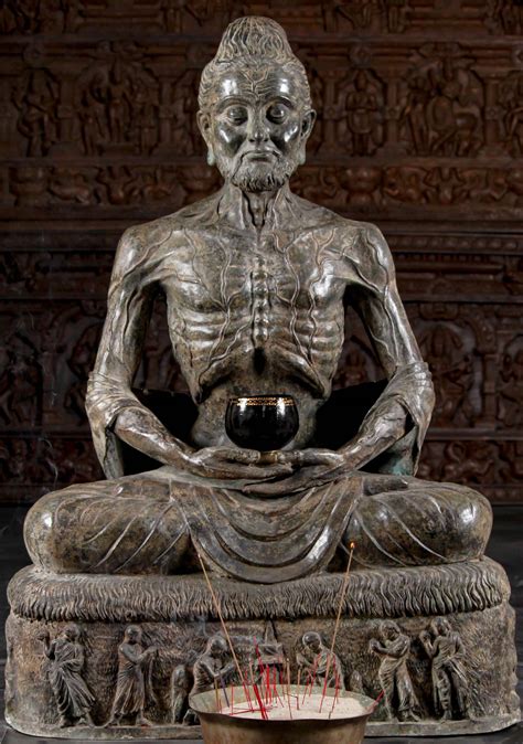 fasting buddha large emaciated buddha starving buddha statue