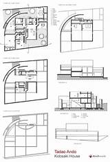 Ando Tadao Plan Housing Plans House Floor Rokko sketch template