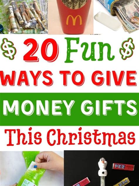 fun money gift ideas  centsational life