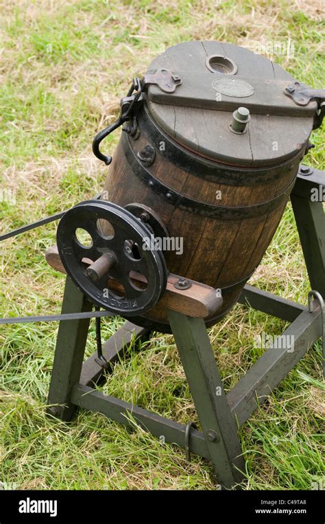 Butter Churn Churns Churning Old Vintage Machine Early Old Fashioned