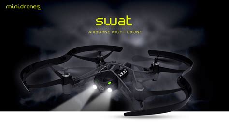 parinah  parrot swat drone parrot minidrones airborne night drone swat black ebay