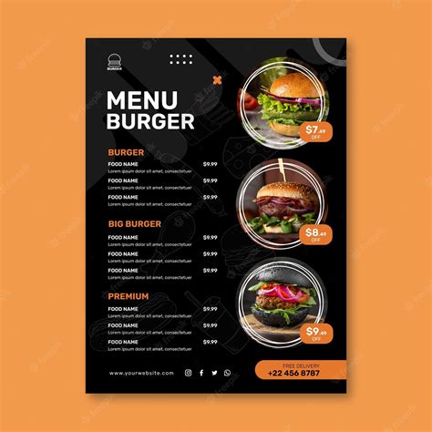 creative food menu design ideas
