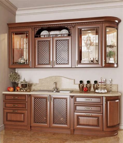 harga kitchen set kayu jati klasik minimalis  jakarta surabaya