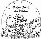 Pooh Winnie Tigger Eeyore Teahub Wecoloringpage Piglet sketch template