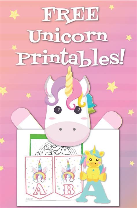 unicorn party printables freepartyprintables partyprintables