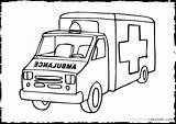 Ambulance Coloring Pages Driver Print Printable Getcolorings Color Template sketch template