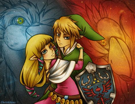 Skyward Sword Link And Zelda By Christinies On Deviantart