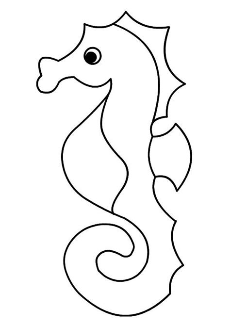 print coloring image momjunction seahorse coloring page seahorse