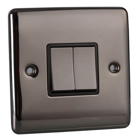 pentire  gang   light switch black nickel sparks warehouse