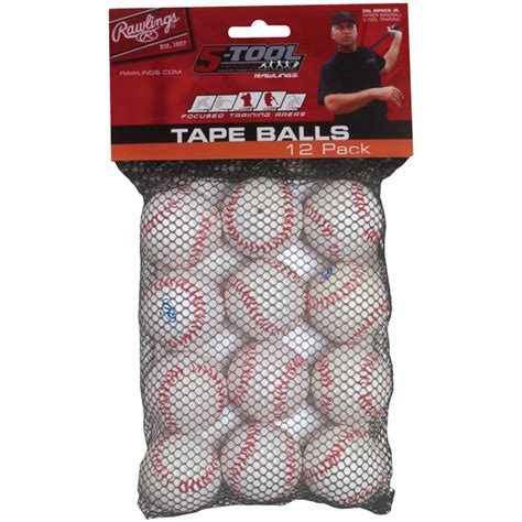 rawlings  tool training tape ball   dozen tapeballin
