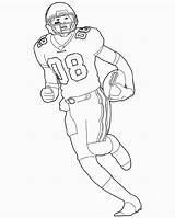 Coloring Football Pages Player Kids Activity Printable sketch template
