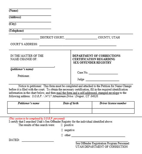sex offender notice templates 4 free word excel and pdf