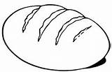 Bread Coloring Pages Colouring Loaf Kids Loaves Outline Clipart Eat Printable Color Template Clip Drawing Life Communion Slice Fishes Unleavened sketch template