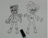 Callie Splatoon sketch template