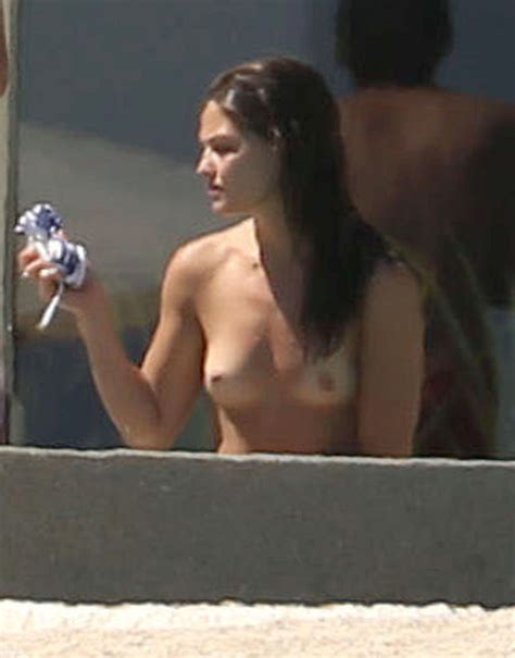 danielle campbell topless bikini at a pool in cabo san lucas