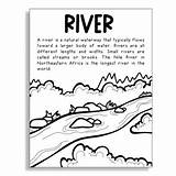 Coloring Pages Landforms River Template sketch template