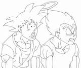 Goku Vegeta Majin Instinct Buu Coloringhome Ssj Dragonball Getdrawings Read sketch template