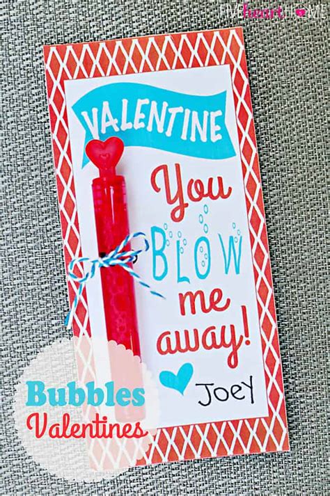 bubbles valentines  printable valentine  blow